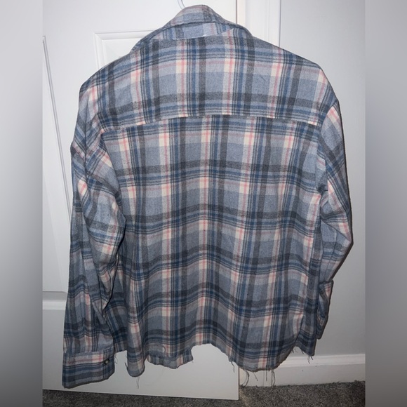 Pink Lily Blue & Pink Plaid Button Up - Picture 8 of 9